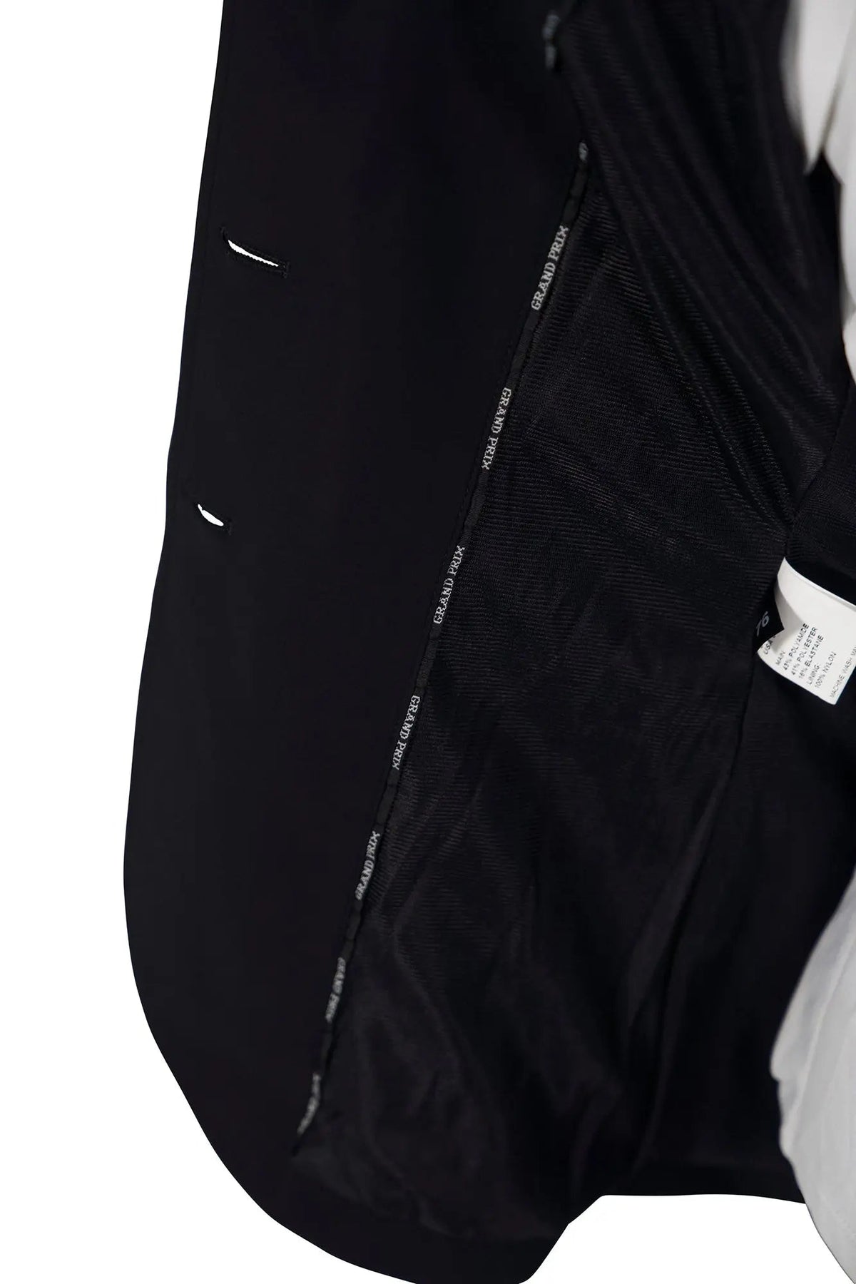 Grand Prix Saltare Dolce 3 Button Riding Show Jacket, Black