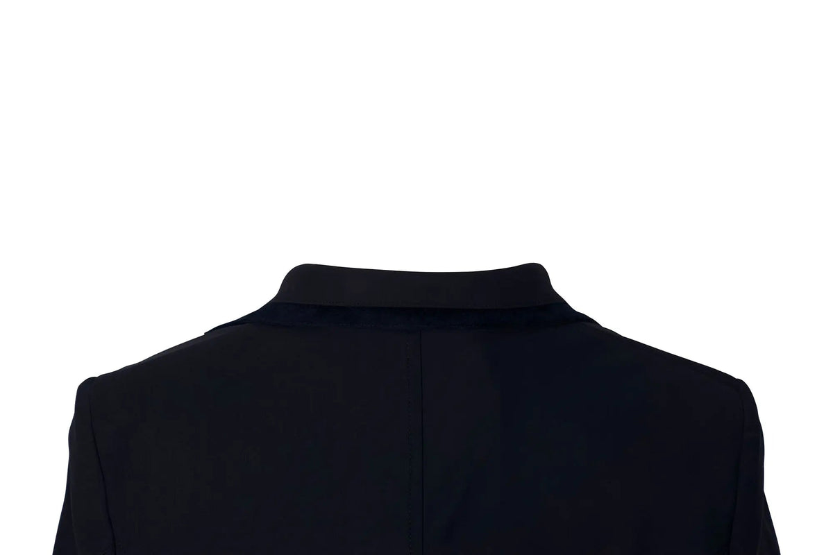 Grand Prix Saltare Premio 4 Button Riding Show Coat, Navy with Navy