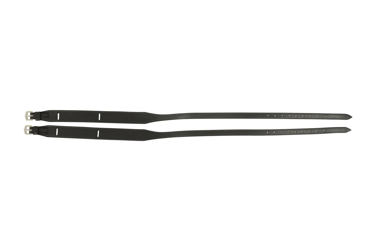 Huntley Equestrian Children's Black Leather Jodhpur Garter Straps