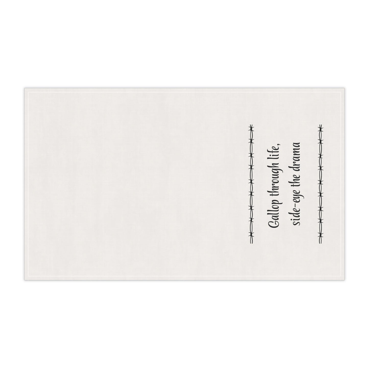 "Gallop through Life, side-eye the drama" Horse-tastic Tea/bar Towels with Inspiring Quotes, Kitchen Decor, Gift for Horse Lovers, Unique Home Accessories, Perfect for Housewarming