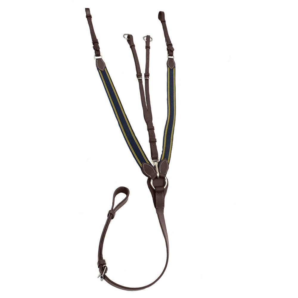 JPC Equestrian - Henri de Rivel Pro Elastic Breastplate Martingale with Running Attachment