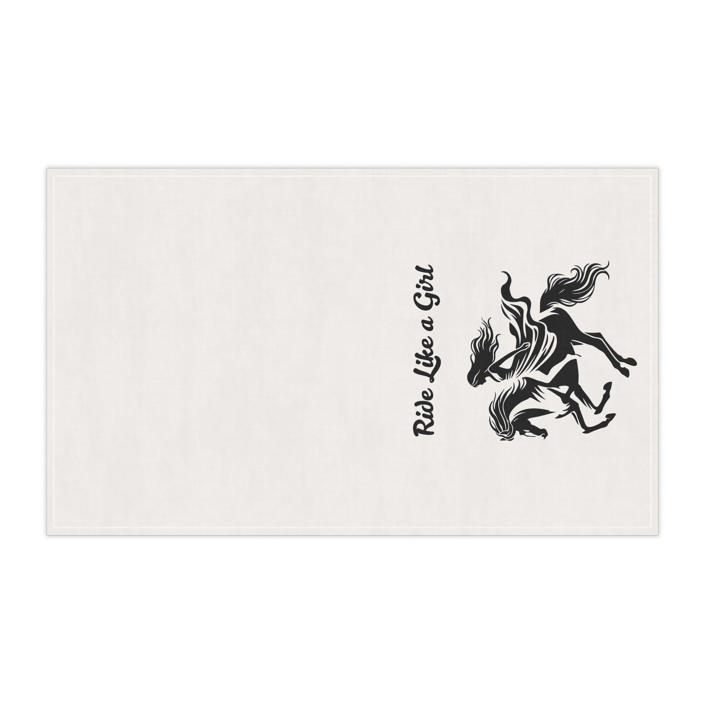 Equestrian Tea Towels - 'Ride Like a Girl' Kitchen Décor, Gifts for Horse Lovers, Farmhouse Style, Home Accessories, Cooking & Baking [...]
