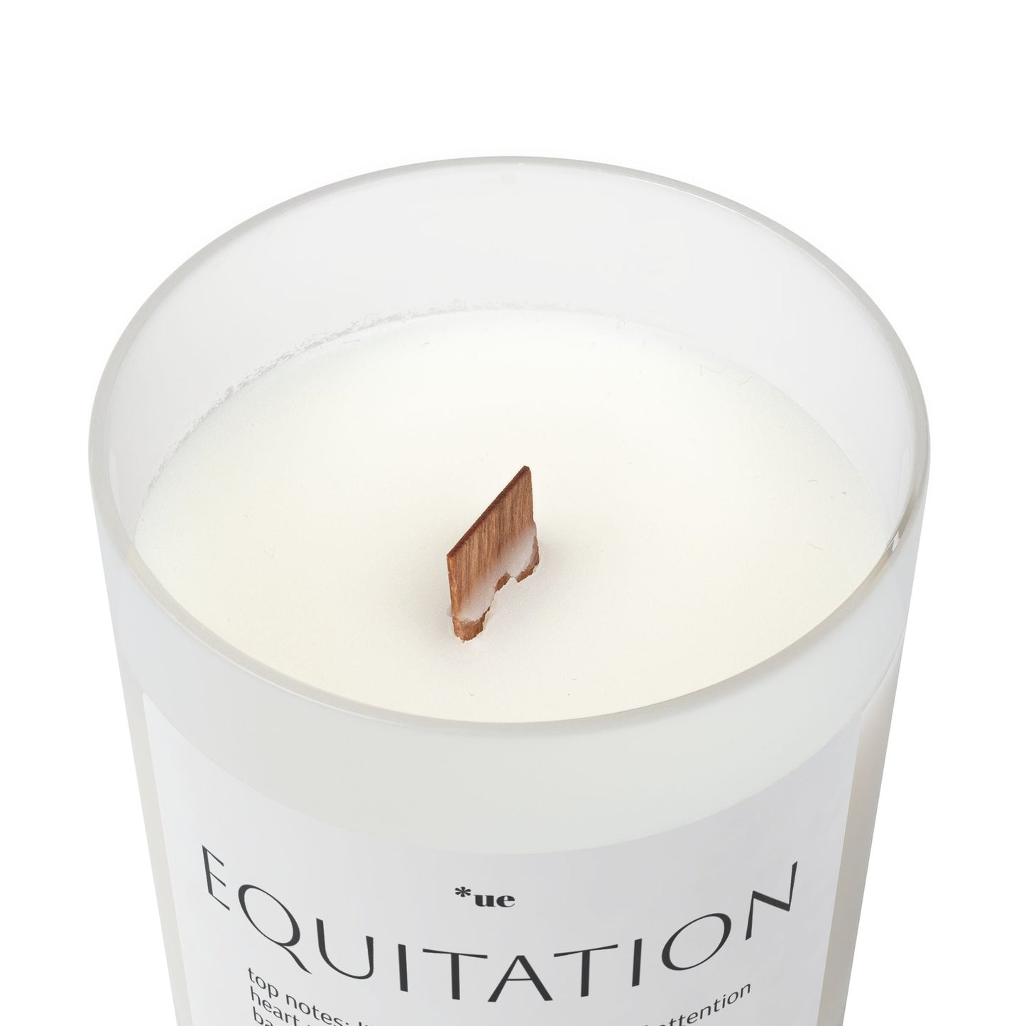 Frosted Glass Candle, 11oz - Equitation