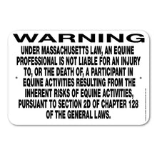 Equine Liability Signs M - M