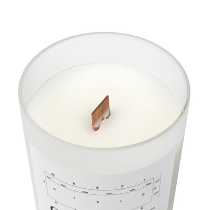 Frosted Glass Candle, 11oz - Dressage Course - OMGWTF