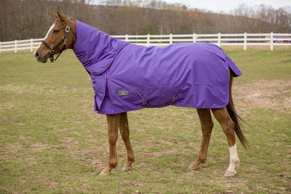 TuffRider 1200 D Comfy Winter Medium Weight Turnout Blanket w/ Detachable Neck- 200 GSM