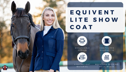 Equine Couture Women EquiVent 4-Snap Button Lite Show Coat