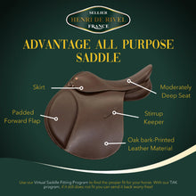Henri De Rivel  Advantage All Purpose Saddle - Color: Australian nut