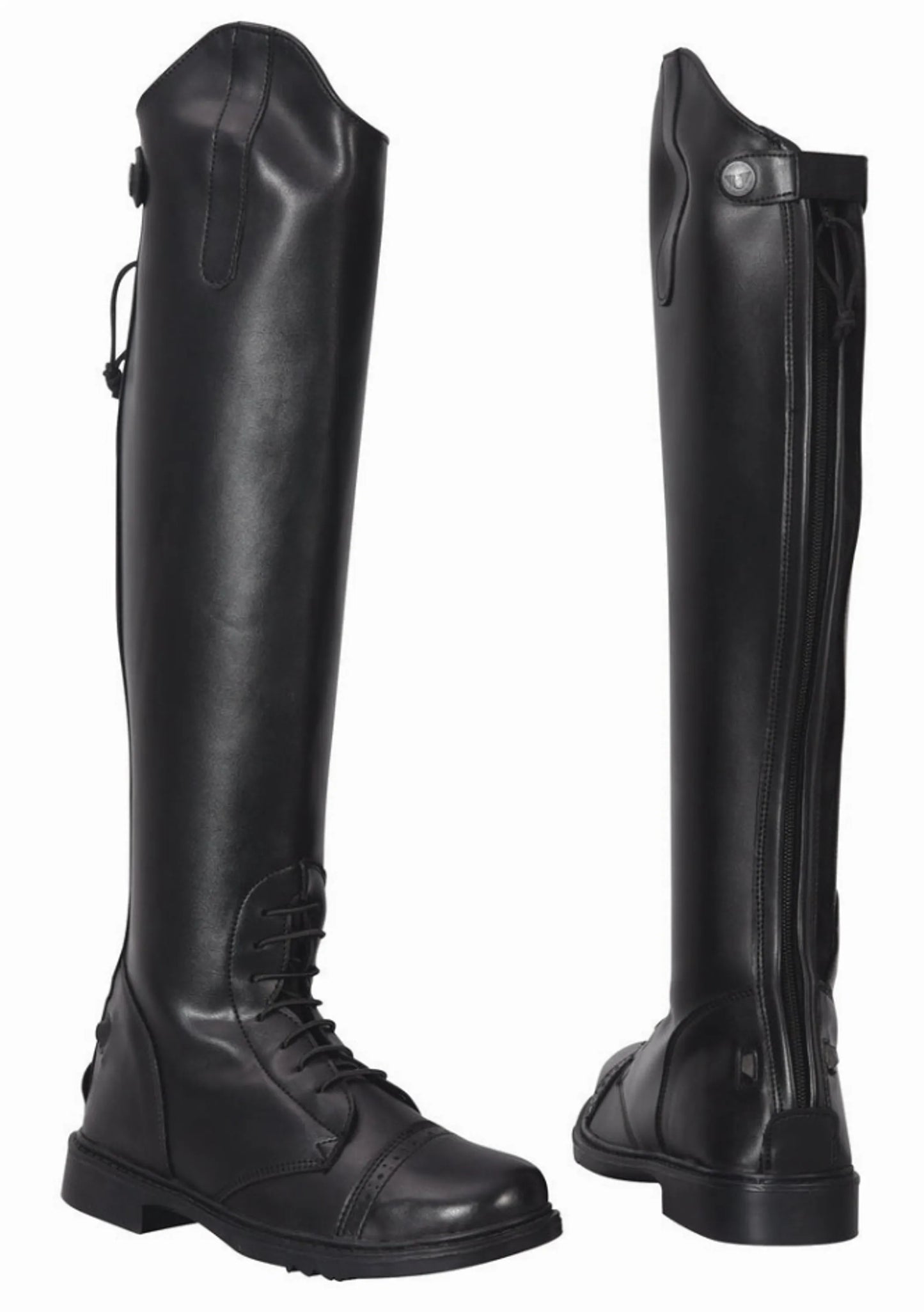 TuffRider Women Synthetic Leather Starter Back Zipper Field Boots - Pack Of: 1