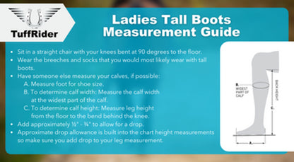 TuffRider Women Synthetic Leather Starter Back Zipper Field Boots - Pack Of: 1