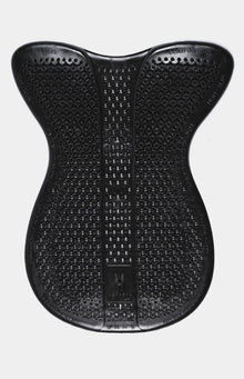 Horsena Front Balance Gel Pad (23-8Mm) W/Rolled Edge Eco-Sheepskin_ Dressage-Black