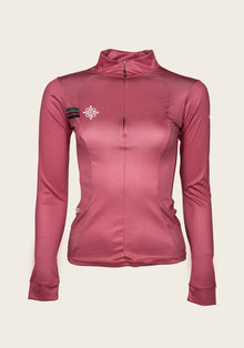 Espoir Lumiere Eternal Collection Dirty Pink Quarter Zip Sun Shirt LONG SLEEVE