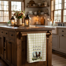 Rustic Horse Tea Towels, Farmhouse Kitchen Decor, Gift for Horse Lovers, Country Home, Eco-Friendly Cotton Towels