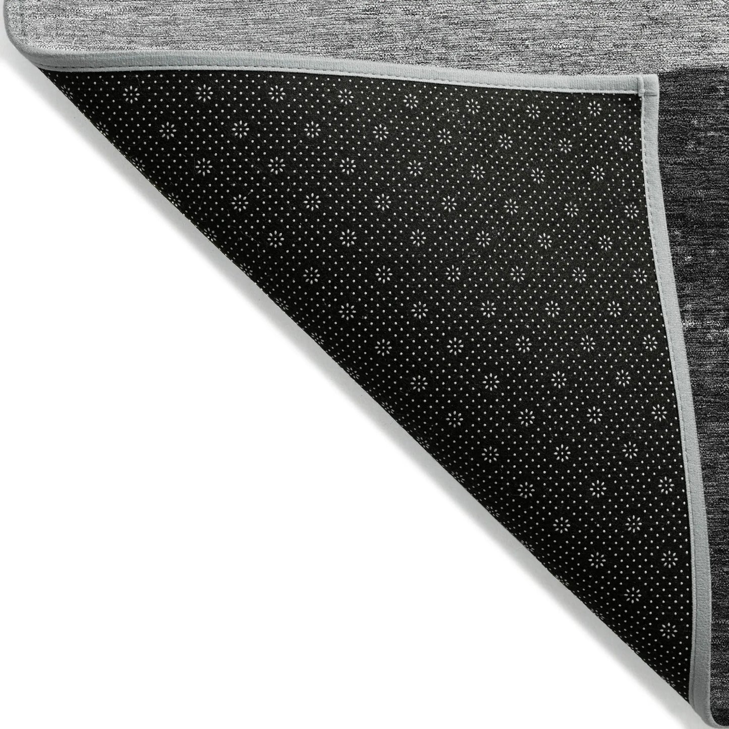3' X 5' Gray And Charcoal Horse Washable Indoor Outdoor Area Rug