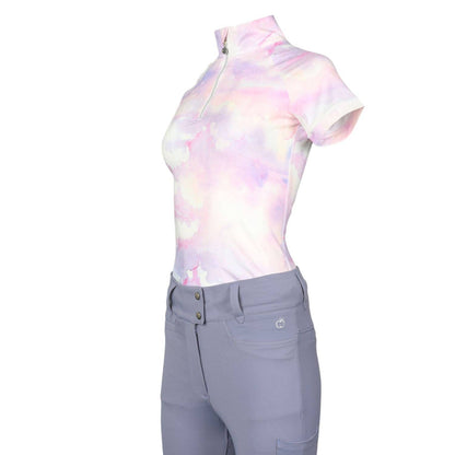 JPC Equestrian - Dapplebay Lavender Haze 1/4 Zip Light Riding Top-Short Sleeve