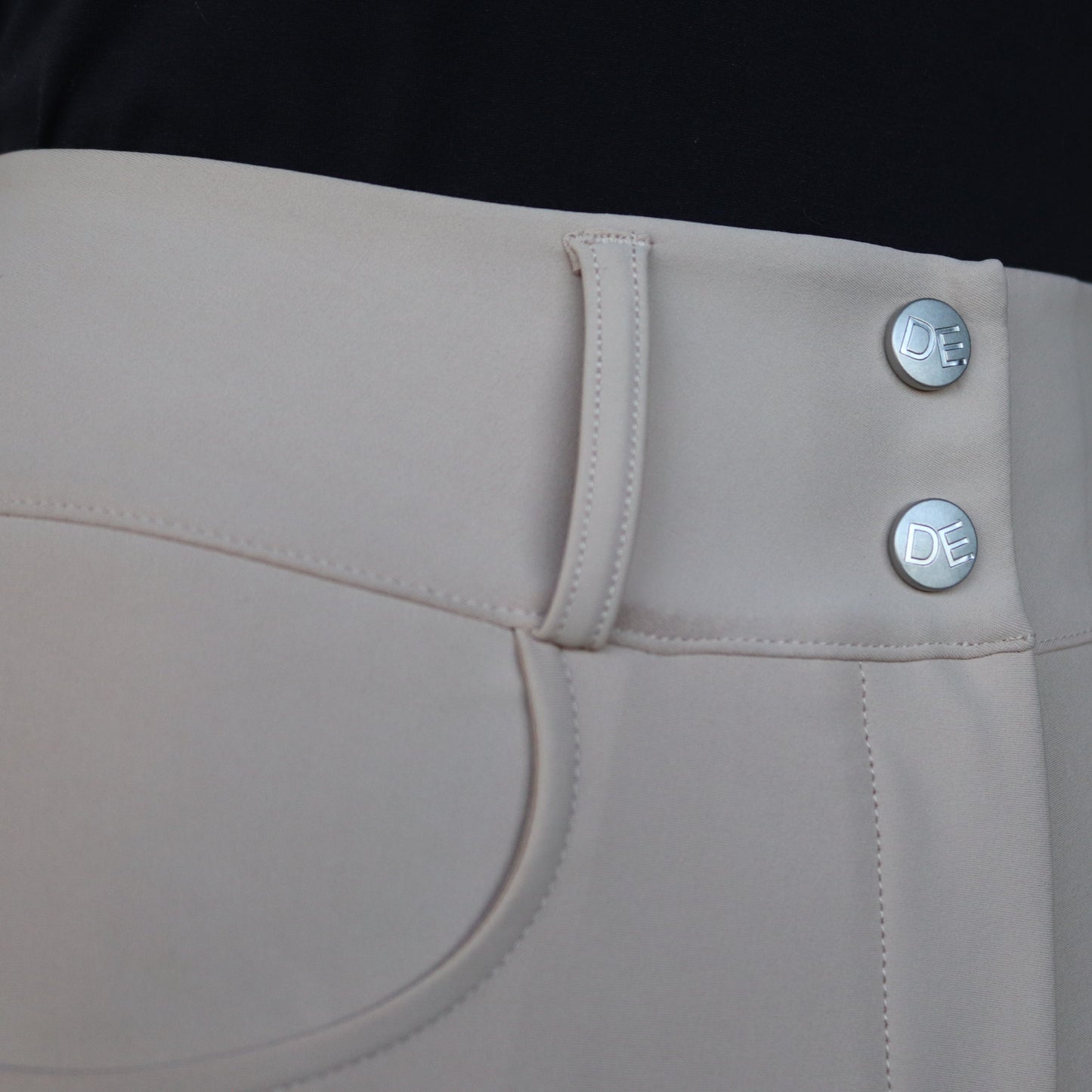 Dignified Competition Breeches - Beige Knee Patch