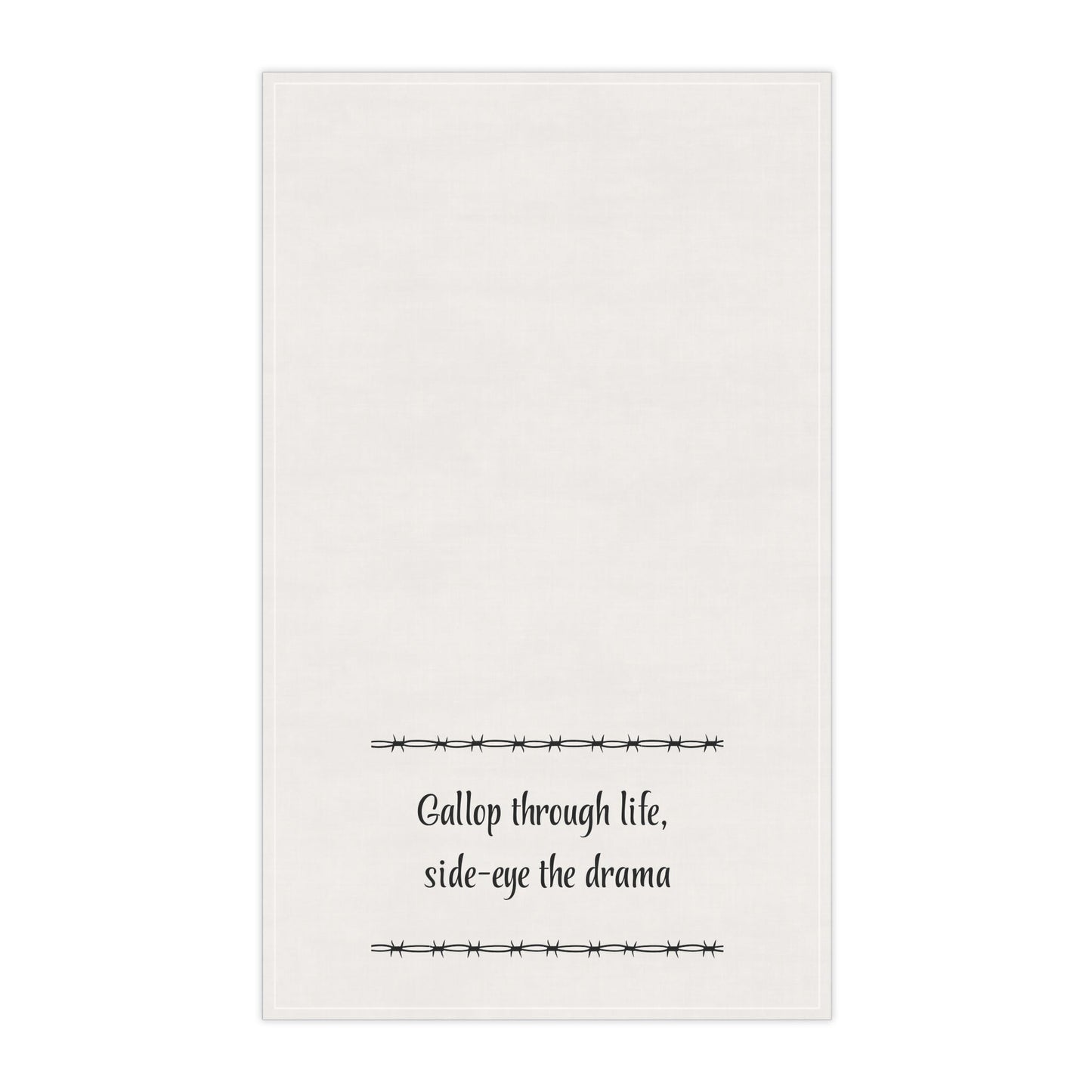 "Gallop through Life, side-eye the drama" Horse-tastic Tea/bar Towels with Inspiring Quotes, Kitchen Decor, Gift for Horse Lovers, Unique Home Accessories, Perfect for Housewarming