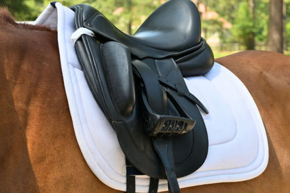 Dressage Mesh Saddle Pad with Quick Dry Cotton Lining in Navy, White or Black
