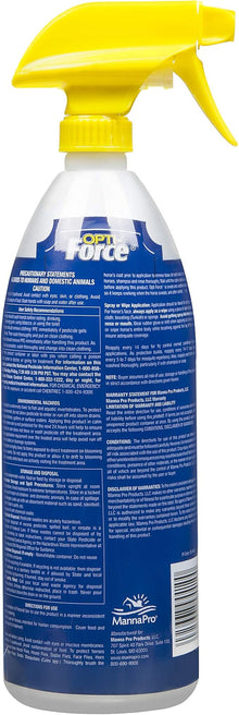 Manna Pro Opti-Force Sweat Resistant Fly Spray for Horses 32 oz.