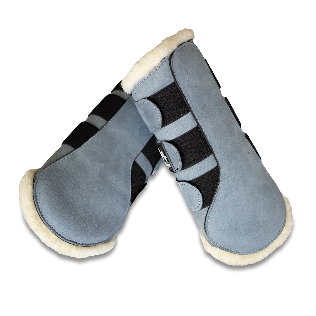 Moonstone Blue Brushing Boots