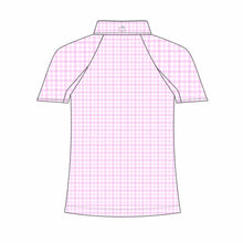 JPC Equestrian - Dapplebay Kids Pink Gingham 1/4 Zip - Short Sleeve