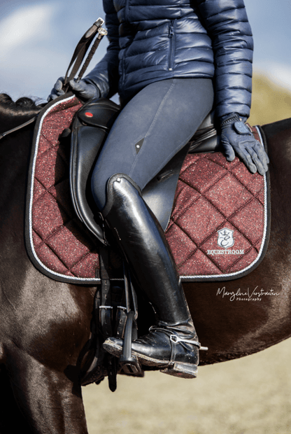 Burgundy Saddle Pad Set