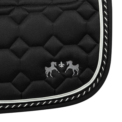 Equine Couture Luxe Saddle Pad with White Sherpa Fleece lining