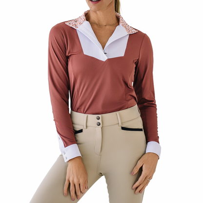 Bib Front Show Shirt - Warm Earth