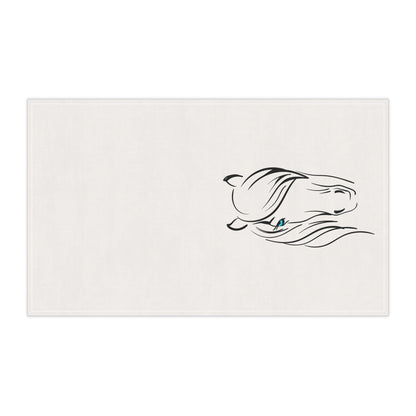 Elegant Horse Tea Towels, Farmhouse Kitchen Decor, Animal Lover Gift, Boho Home Accessories, Elegant Equine Kitchen Towels, Unique Horse Art