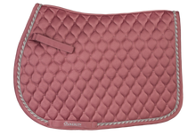 Quilted Satin All-Purpose Saddle Pad - Muted Clay
