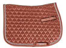 Embossed Leopard Satin All-Purpose Saddle Pad