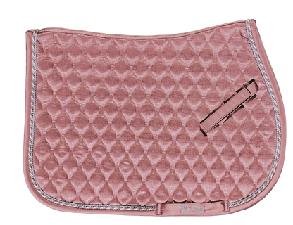 Embossed Leopard Satin All-Purpose Saddle Pad