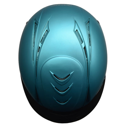Metallic Deluxe Schooler Helmet- Teal