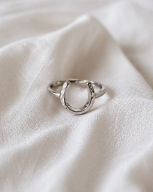 Bridle Up Hope Shop - Heritage Hammered Horseshoe Ring