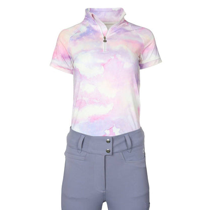 JPC Equestrian - Dapplebay Lavender Haze 1/4 Zip Light Riding Top-Short Sleeve