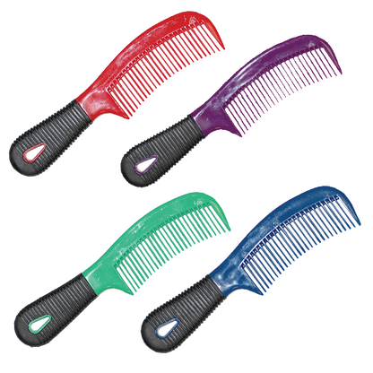 Mane/Tail Comb with Rubber Grip Handle