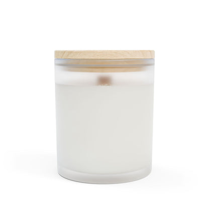 Frosted Glass Candle, 11oz - Outward Smiles