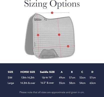 LeMieux Suede Dressage Square - English Saddle Pads for Horses - Equestrian Riding Equipment and Accessories