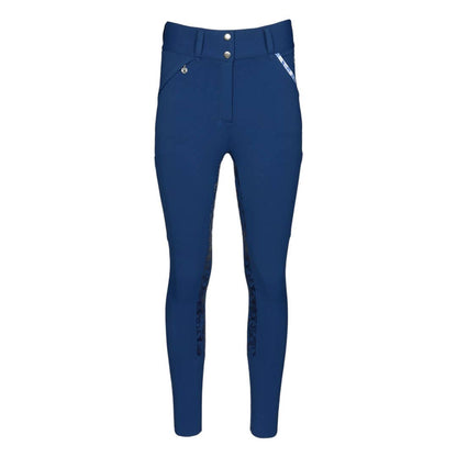 Dapplebay Equestrian Toile Hybrid Silicone Full Seat Breeches-Bright Navy