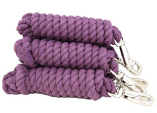 AJ Tack 10 Foot Cotton Lead Rope with Bull Snap - Set of 5