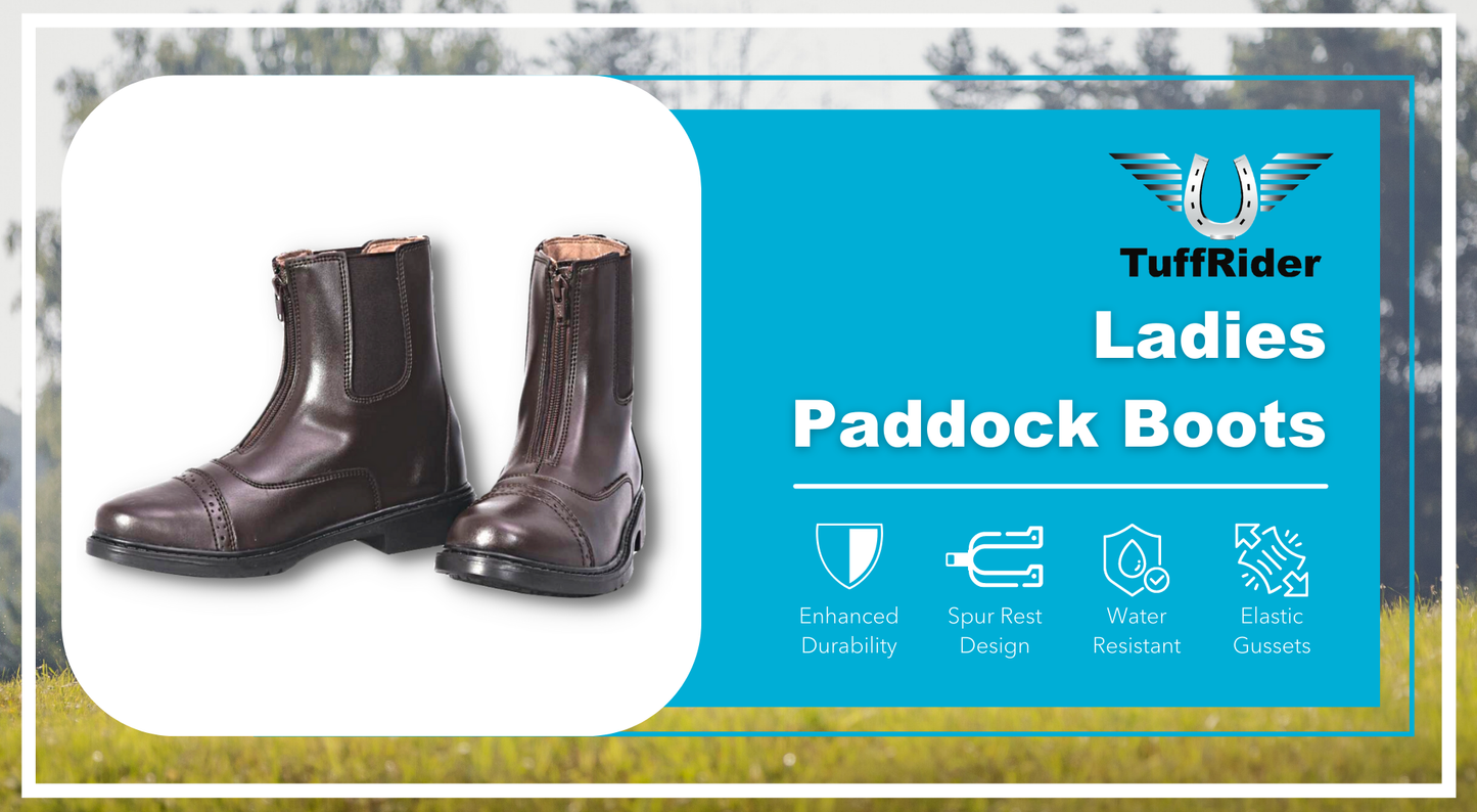 JPC Equestrian - TuffRider Ladies Starter Front Zip Paddock Boots