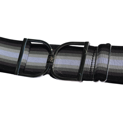 Snaffle Comfort Fit Belt - Black & White Ombre