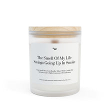 Frosted Glass Candle, 11oz - Life Savings