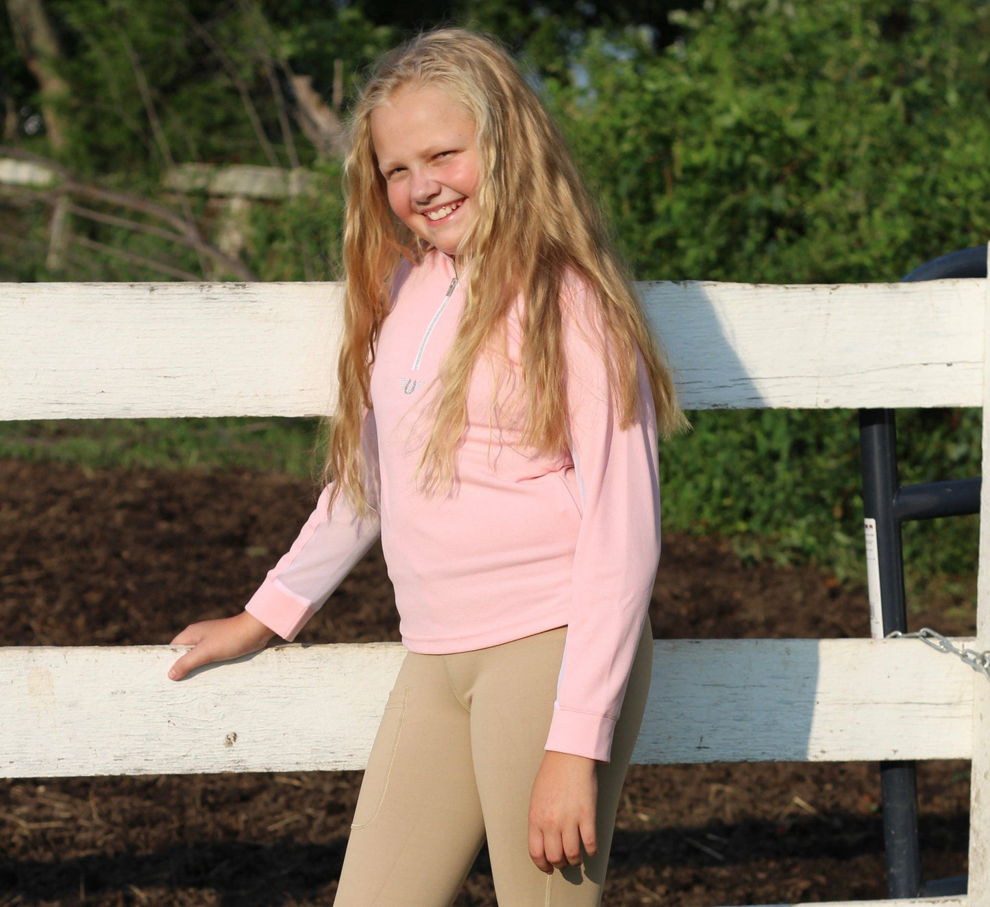 TuffRider Children's Ventilated Technical Long Sleeve Shirt
