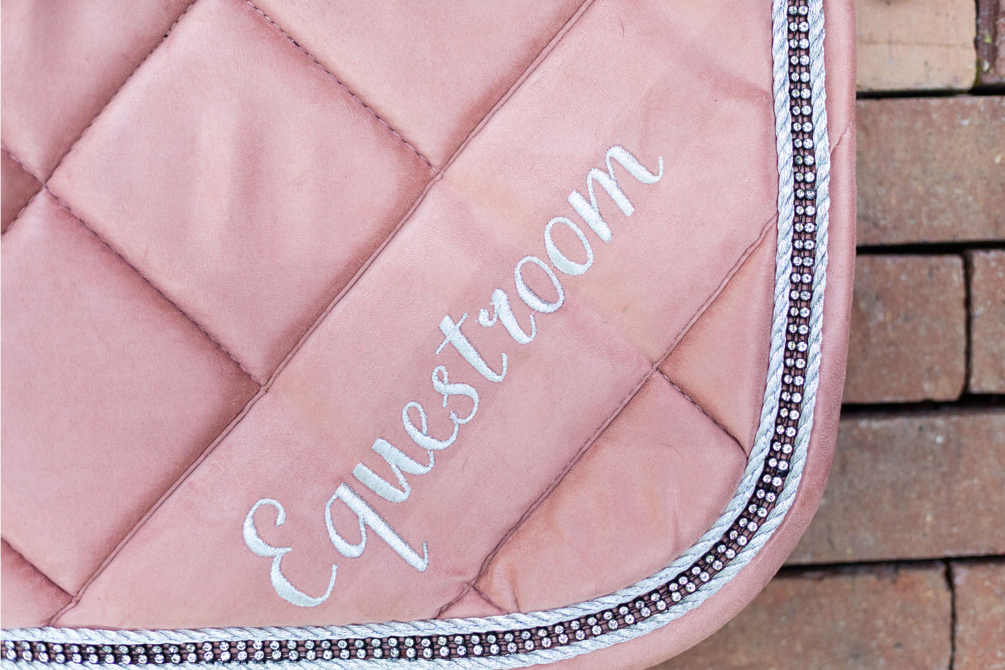 Powder Pink Suede Saddle Pad