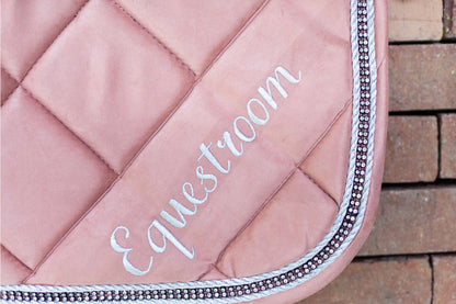 Powder Pink Suede Saddle Pad