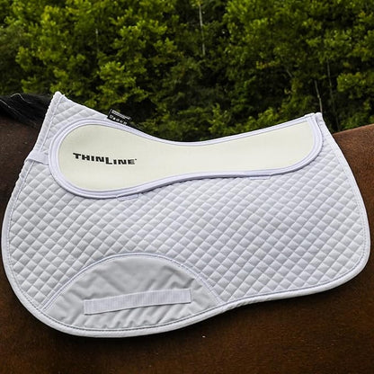 Thinline Cotton Quilted Jumper Durable Breathable Horse Riding Washable Shock-Absorbing no-Slip Thin Equine Saddle Pad - Equestrian Equipment and Accessories