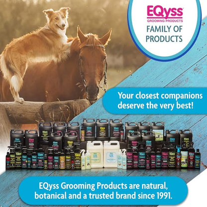 EQyss Premier Marigold Equine Coat Conditioning Spray - Moisturize Horse's Skin & Coat, Add Shine, Detangle, Repel Dirt & Dust, Silicone-free (128 oz)