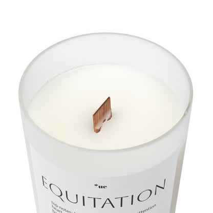 Frosted Glass Candle, 11oz - Equitation