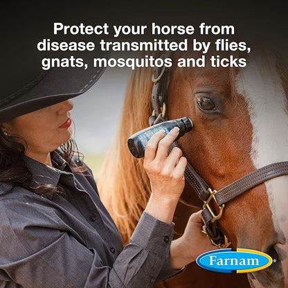 Farnam Endure Roll-On Fly Repellent for Horses, for Sensitive Areas, 3 Ounces